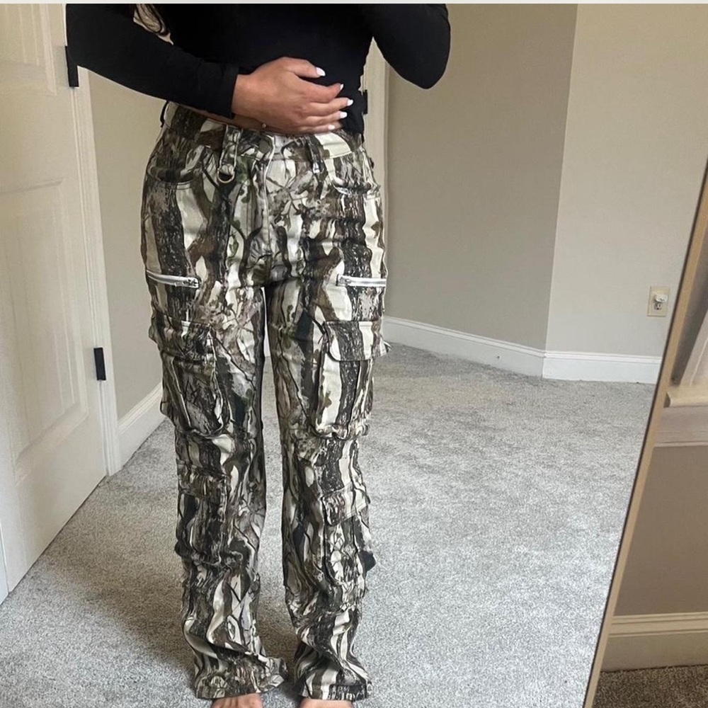 Fashion Nova Camo Cargo Pants